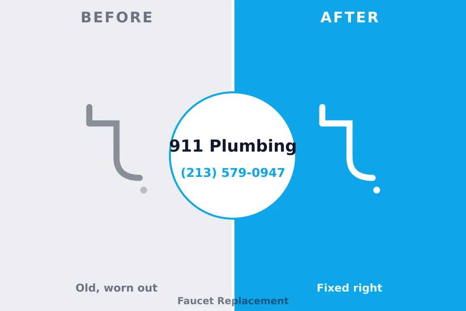 Before and after: plumbing company Granger, TX